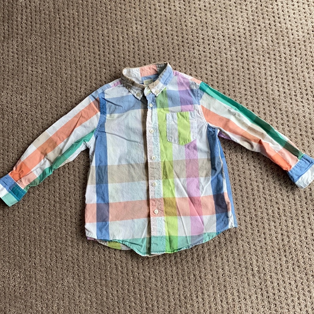 Boys Crewcuts button up shirt, size 4/5.